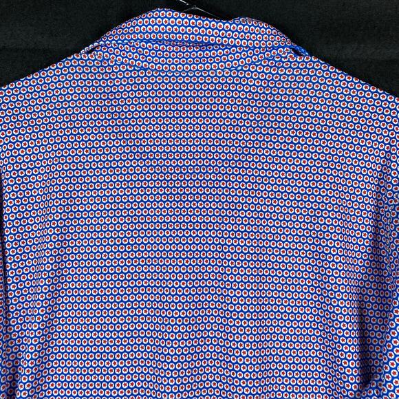 Fairway & Greene Mens Shirt Patriotic Star Golf Polo Short Sleeve Stretch Medium - Picture 12 of 13
